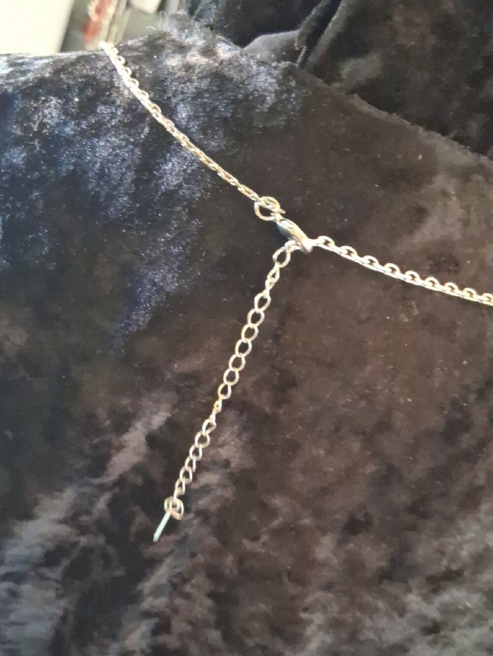 Multi-Strand Silver Layered Necklace - Elegant Draped Chains 30 InL. - Picture 7 of 11